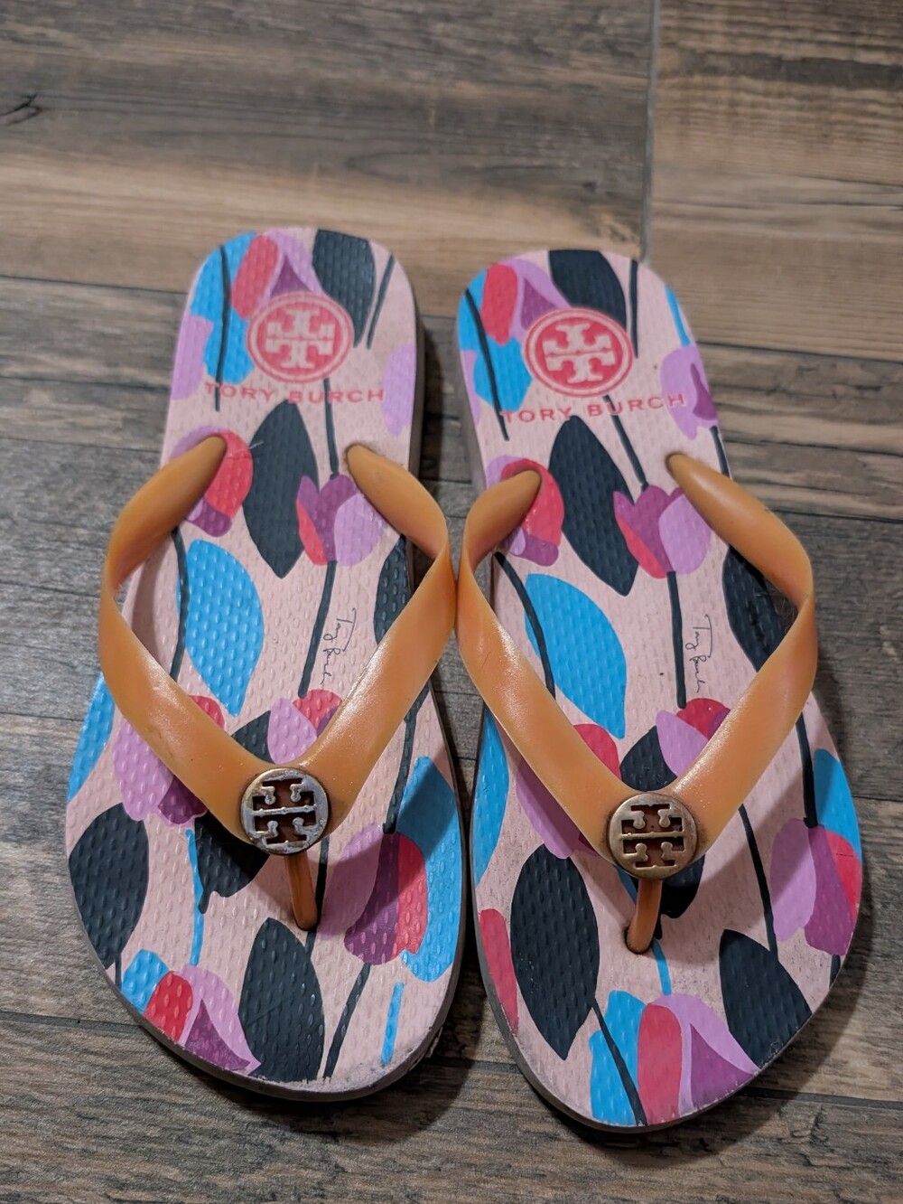 Tory Burch Flip Flops Size 8